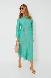 Sea Green Linen Lydell Maxi Dress
